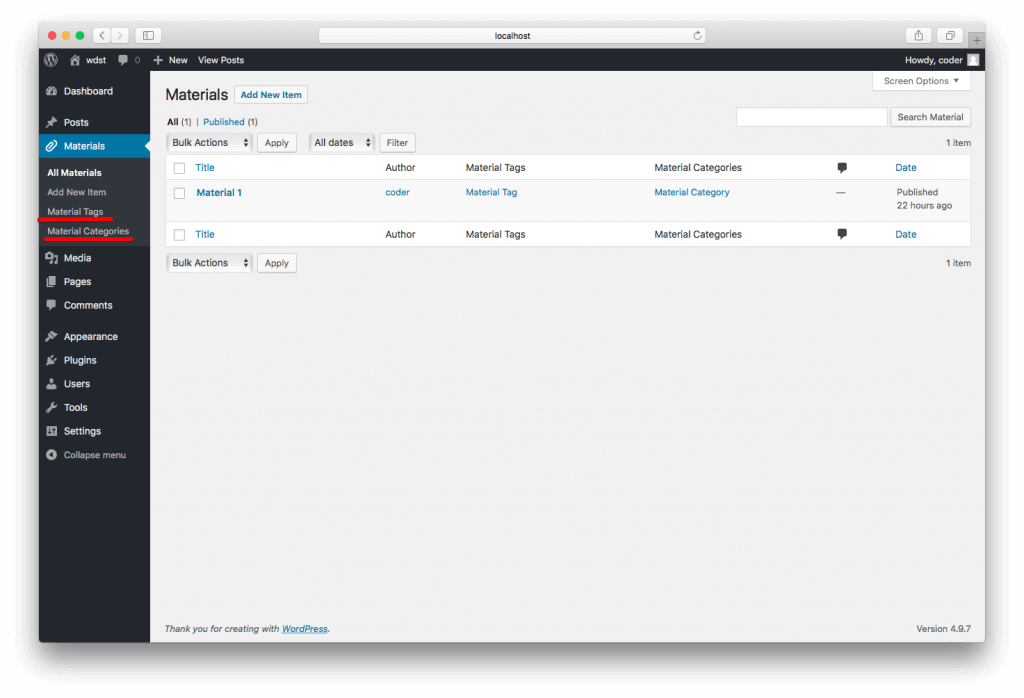 taxonomies