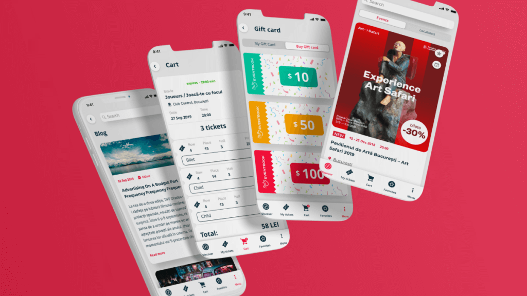 Event Ticketing App UXUI Design slider2