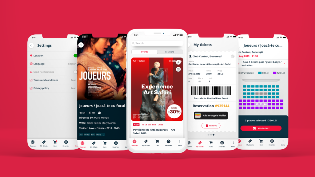 Event Ticketing App UXUI Design slider5